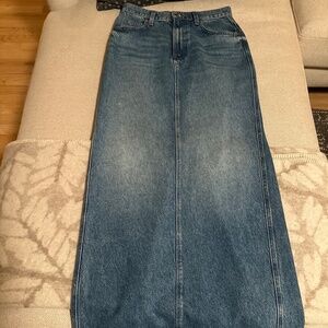 Mother SNACKS! The Candy Stick denim skirt 28